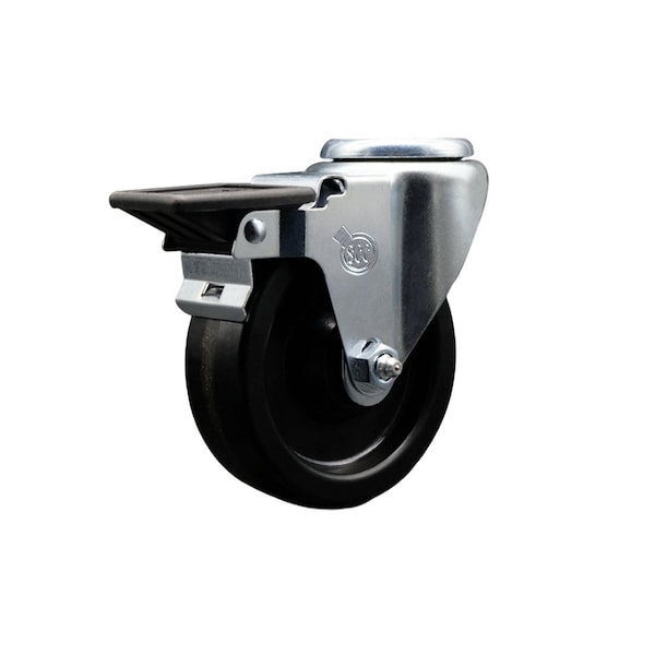 4'' Phenolic Wheel Swivel Bolt Hole Caster with Posi Lock Brake